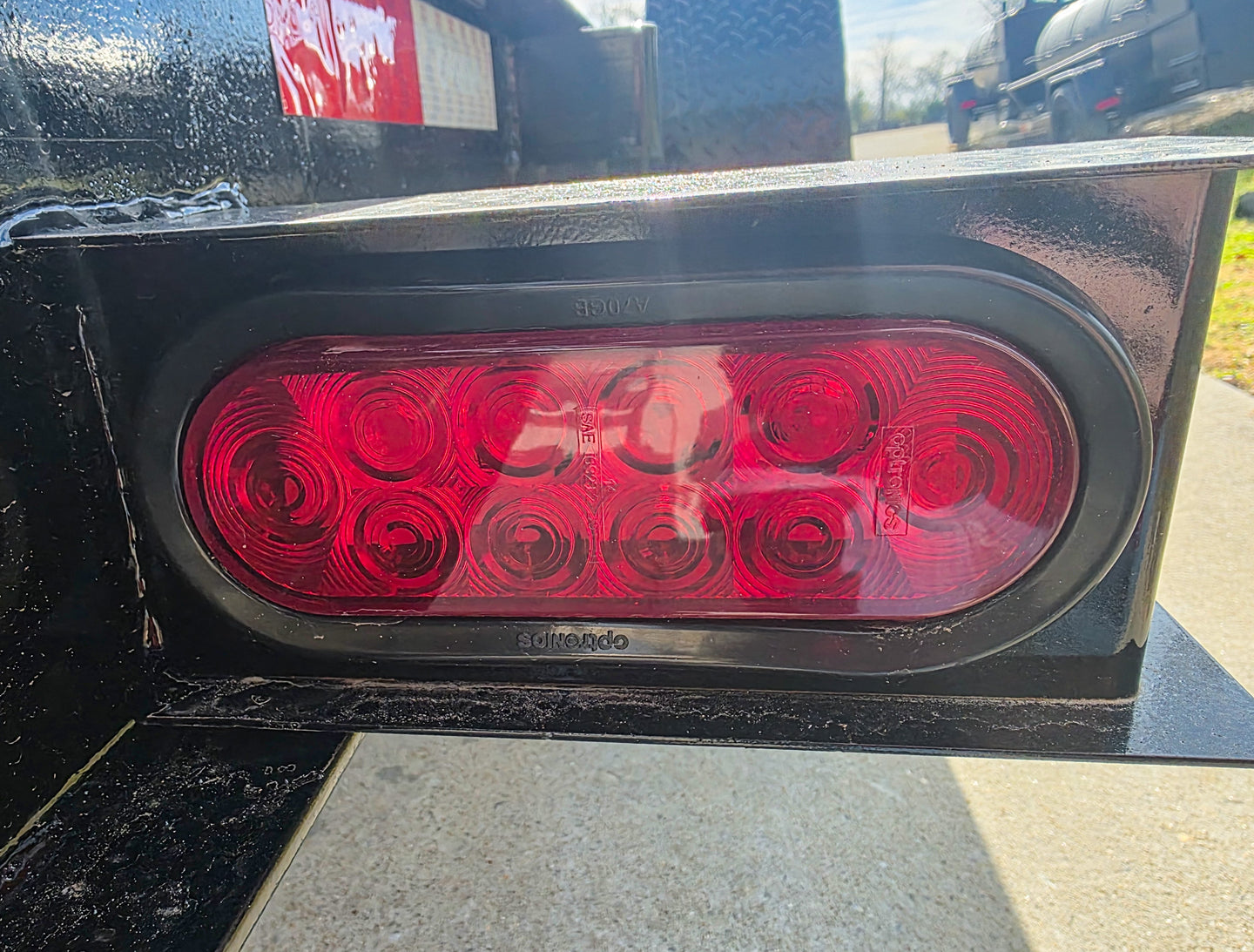 7x20 Equipment Trailer 8" I-Beam (2) 7K Axles Standup Ramps 14K GVWR LED Brake Light 