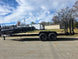 7x20 Equipment Trailer 8" I-Beam (2) 7K Axles Standup Ramps 14K GVWR Left Side 