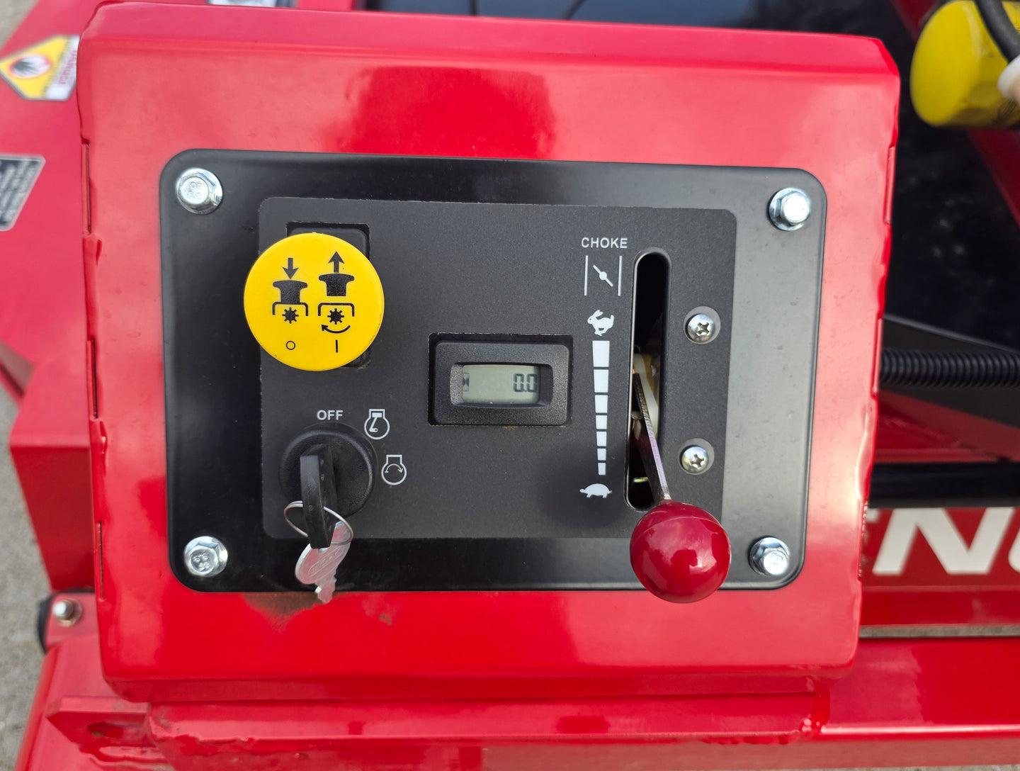 Encore ET72CT724RD 72' Rear Discharge Pull Behind Tracer 22HP Briggs Control Panel