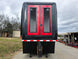 8.5x42 Red Gooseneck Enclosed Trailer Generator Cage with Rear Gullwing (3) 7000k Axles Front 