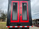 8.5x42 Red Gooseneck Enclosed Trailer Generator Cage with Rear Gullwing (3) 7000k Axles Front Generator Cage Doors 