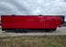 8.5x42 Red Gooseneck Enclosed Trailer Generator Cage with Rear Gullwing (3) 7000k Axles Right Side 