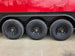 8.5x42 Red Gooseneck Enclosed Trailer Generator Cage with Rear Gullwing (3) 7000k Axles Tires