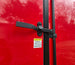 8.5x42 Red Gooseneck Enclosed Trailer Generator Cage with Rear Gullwing (3) 7000k Axles Doors Bar Lock 