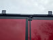 8.5x42 Red Gooseneck Enclosed Trailer Generator Cage with Rear Gullwing (3) 7000k Axles Rear Flood Light
