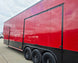 8.5x42 Red Gooseneck Enclosed Trailer Generator Cage with Rear Gullwing (3) 7000k Axles Rear Gullwing Closed 