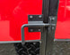 8.5x42 Red Gooseneck Enclosed Trailer Generator Cage with Rear Gullwing (3) 7000k Axles Gullwing Lock 