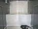 8.5x42 Red Gooseneck Enclosed Trailer Generator Cage with Rear Gullwing (3) 7000k Axles Inside Front Elevated Storage 