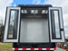 8.5x42 Red Gooseneck Enclosed Trailer Generator Cage with Rear Gullwing (3) 7000k Axles Front Generator Cage Doors Open