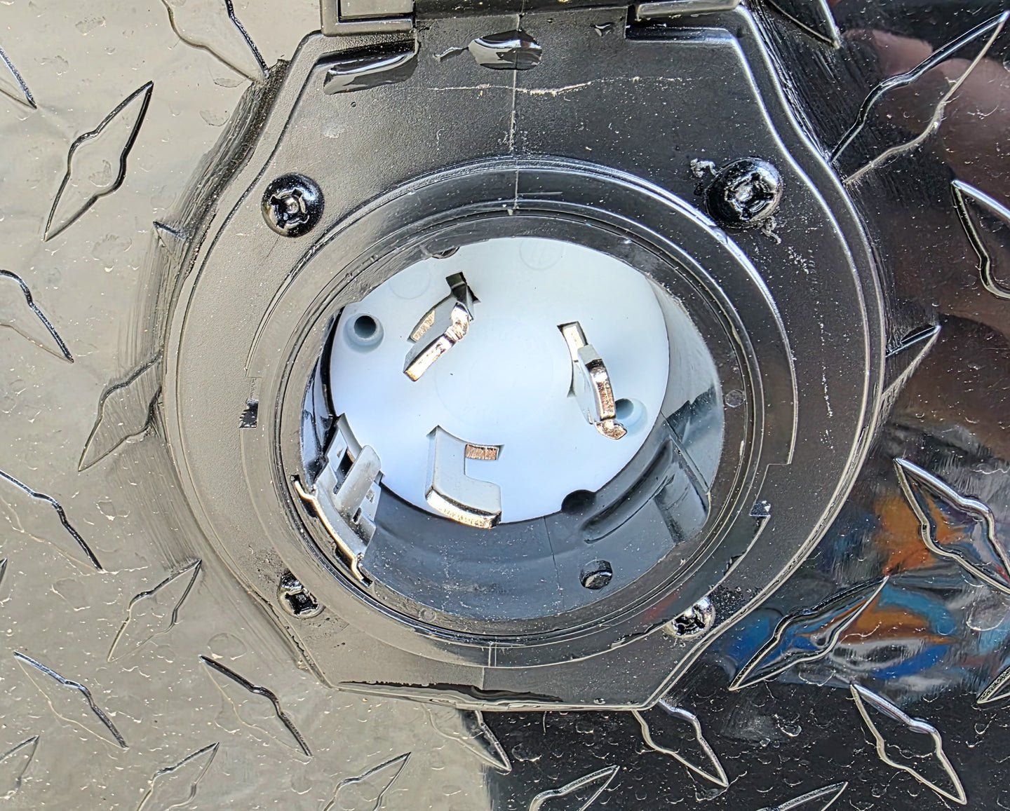 8.5x42 Red Gooseneck Enclosed Trailer Generator Cage with Rear Gullwing (3) 7000k Axles Outside Power Hook Up