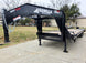 8.5x30 Gooseneck Deckover Dovetail Trailer (2) 10K Axles King Kong Ramps 20K GVWR Front Left
