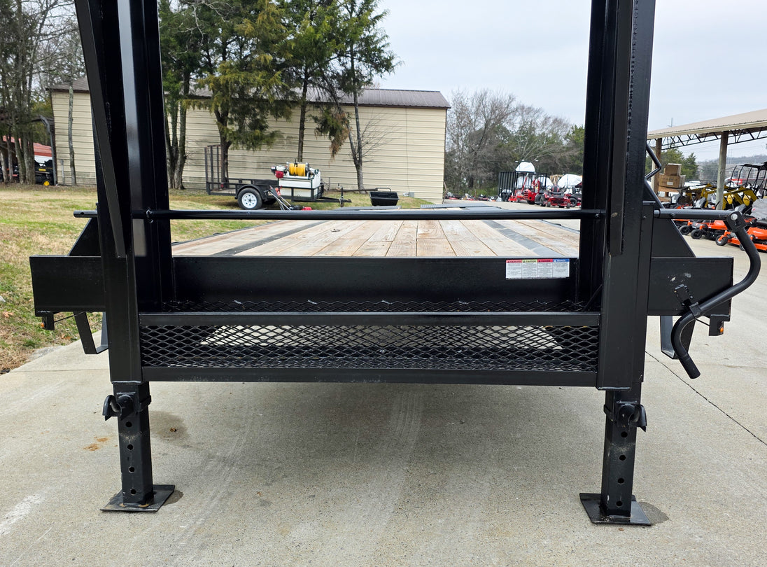 8.5x30 Gooseneck Deckover Dovetail Trailer (2) 10K Axles King Kong Ramps 20K GVWR Front Jacks