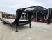 8.5x30 Gooseneck Deckover Dovetail Trailer (2) 10K Axles King Kong Ramps 20K GVWR Front Right 
