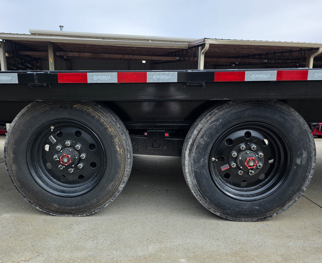 8.5x30 Gooseneck Deckover Dovetail Trailer (2) 10K Axles King Kong Ramps 20K GVWR Tires