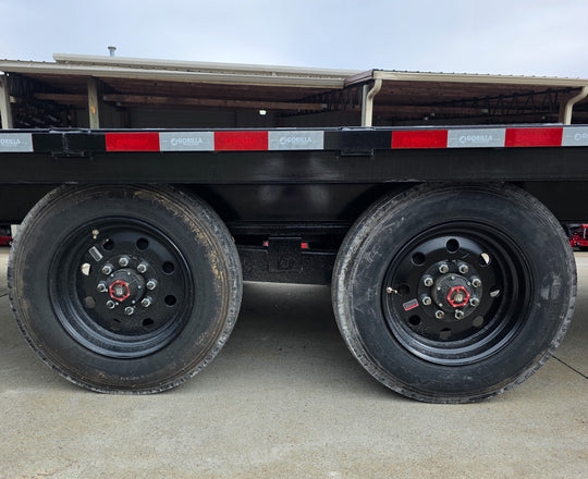8.5x30 Gooseneck Deckover Dovetail Trailer (2) 10K Axles King Kong Ramps 20K GVWR Tires