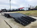 8.5x30 Gooseneck Deckover Dovetail Trailer (2) 10K Axles King Kong Ramps 20K GVWR Left Rear Ramps Down