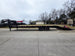 8.5x30 Gooseneck Deckover Dovetail Trailer (2) 10K Axles King Kong Ramps 20K GVWR Left Side Ramps Down