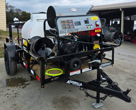 Hot Water Pressure Washer Trailer Bundle 4.0 GPM Simpson BB65108 - SLE Equipment - 1