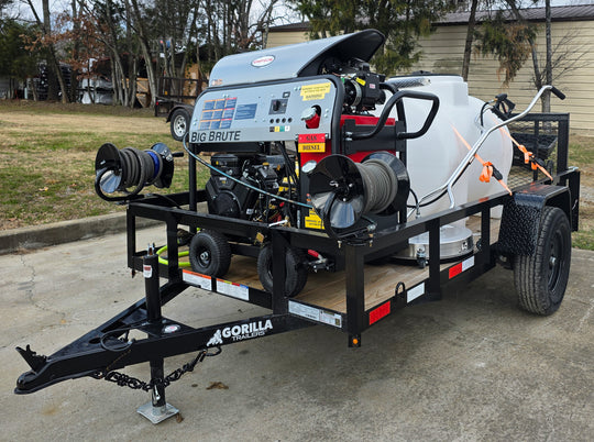 Hot Water Pressure Washer Trailer Bundle 4.0 GPM Simpson BB65108 - SLE Equipment - 4