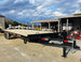 8.5x30 IBeam Deckover Trailer DoveTail (2) 7K Axles King Kong Ramps 14k GVWR Front Right 