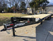 8.5x30 IBeam Deckover Trailer Dovetail (2) 7K Axles King Kong Ramps 14k GVWR Front Left 