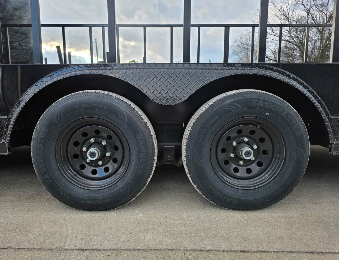 8.5x24 Black Hybrid Enclosed Trailer (2) 5,200lb Axles 10K GVWR Tires