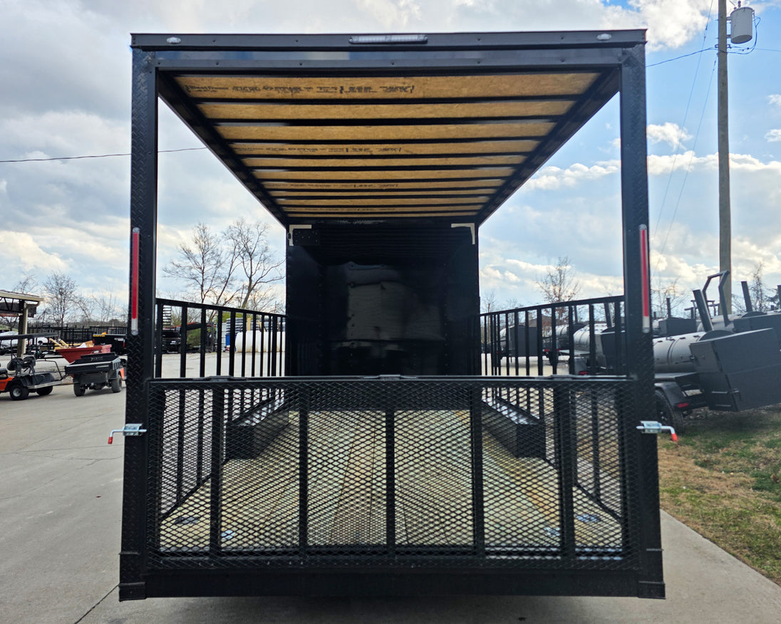 8.5x24 Black Hybrid Enclosed Trailer (2) 5,200lb Axles 10K GVWR Rear