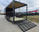 8.5x24 Black Hybrid Enclosed Trailer (2) 5,200lb Axles 10K GVWR Left Rear Gate Down