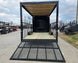 8.5x24 Black Hybrid Enclosed Trailer (2) 5,200lb Axles 10K GVWR Rear Gate Down