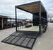 8.5x24 Black Hybrid Enclosed Trailer (2) 5,200lb Axles 10K GVWR Right Rear Gate Down