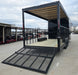 8.5x24 Black Hybrid Enclosed Trailer (2) 5,200lb Axles 10K GVWR Right Rear Gate Down
