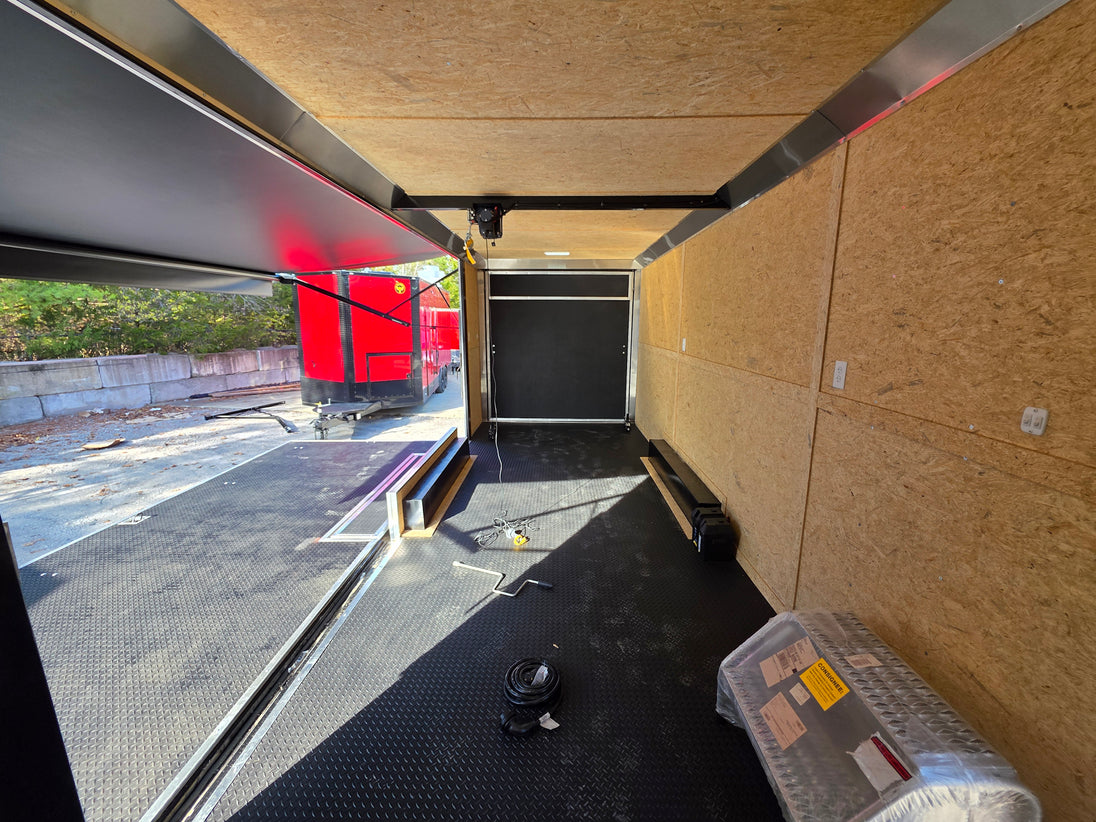 8.5' X 24' Charcoal Grey Custom Stage Trailer - SLE Equipment - 10