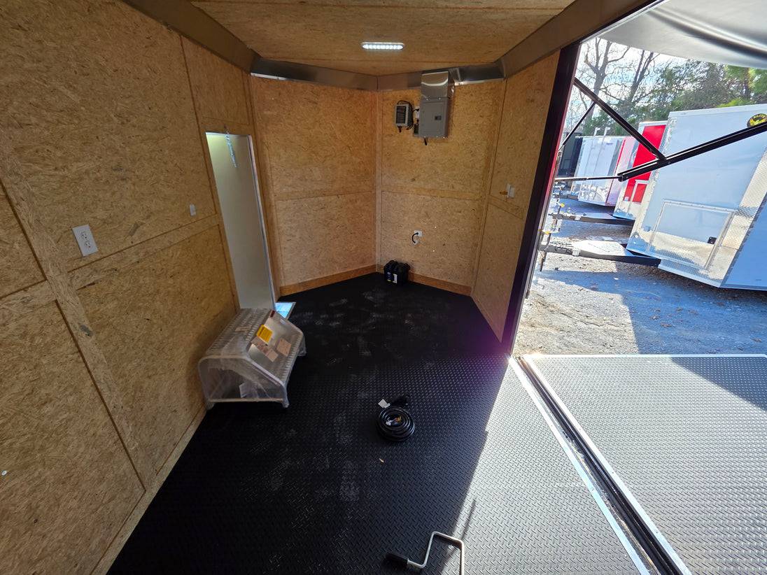 8.5' X 24' Charcoal Grey Custom Stage Trailer - SLE Equipment - 13