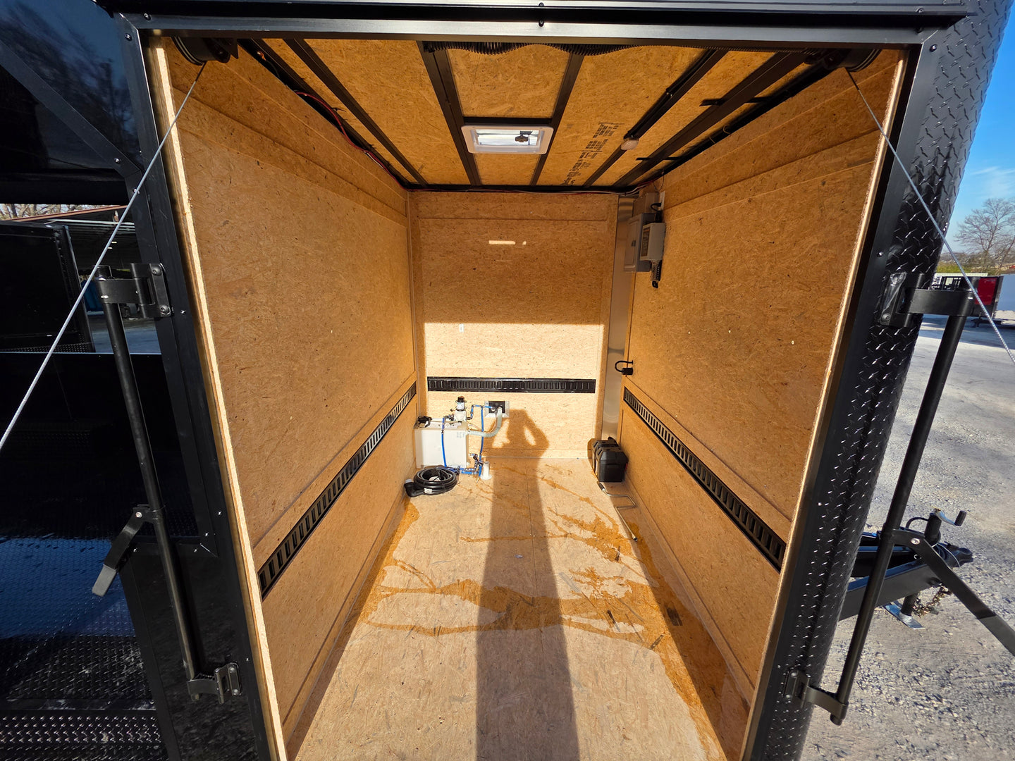 8.5' X 30' Custom Black With Blackout Tailgate Trailer - SLE Equipment - 11