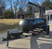 330 GAL Smoker Single Door With CounterWeight with Double Racks and Charkettle Front Left 