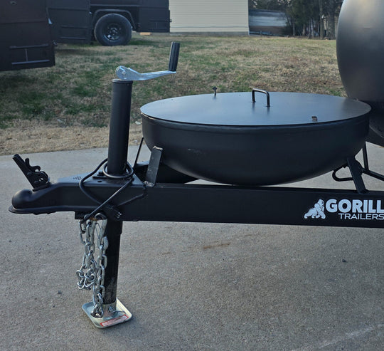 330 GAL Smoker Single Door With CounterWeight with Double Racks and Charkettle with Cover