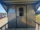 8.5' X 24' Charcoal Enclosed Trailer Hybrid Drone and Equipment Hauler Rear Door 