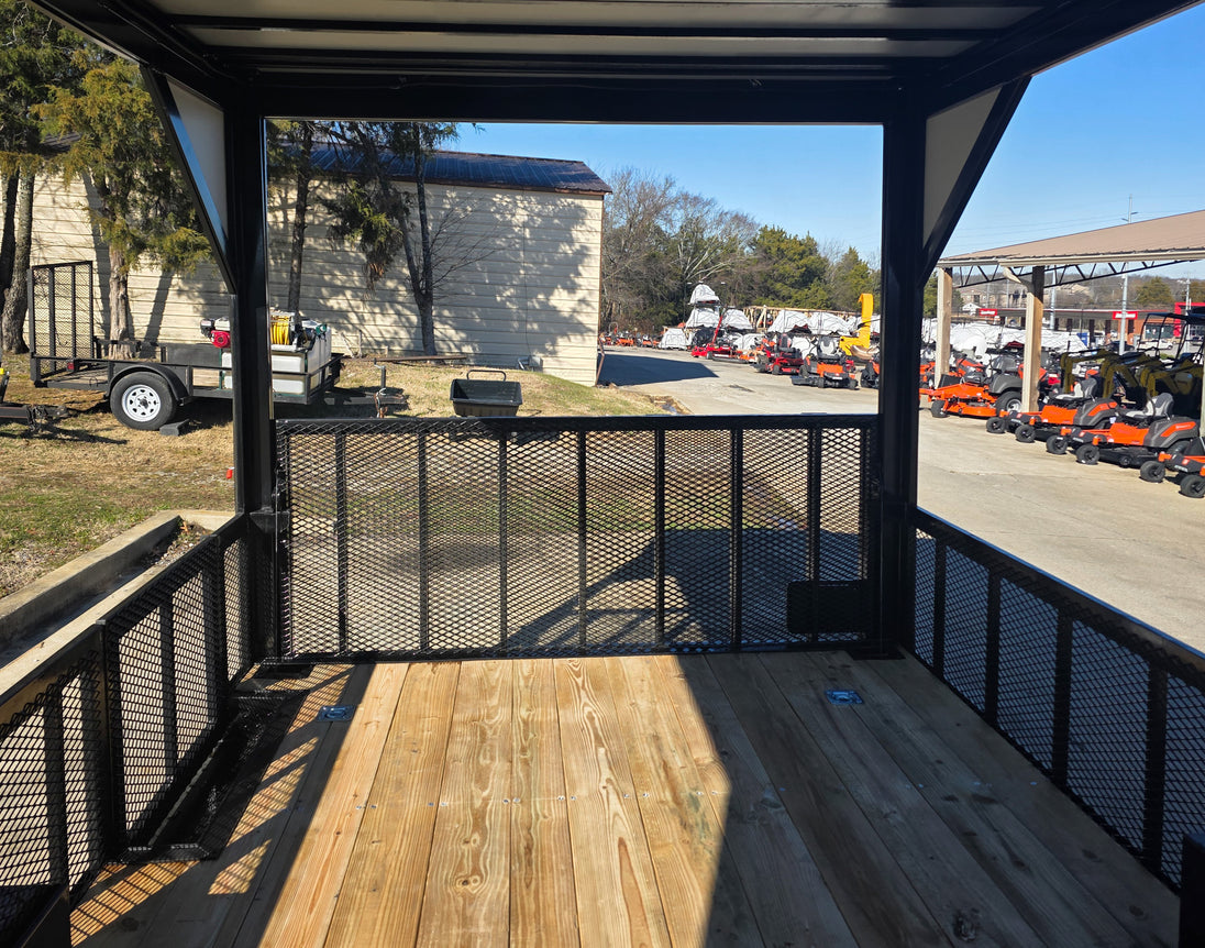 8.5' X 24' Charcoal Enclosed Trailer Hybrid Drone and Equipment Hauler Deck