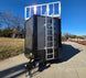 8.5' X 24' Charcoal Enclosed Trailer Hybrid Drone and Equipment Hauler Front Right