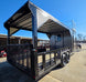 8.5' X 24' Charcoal Enclosed Trailer Hybrid Drone and Equipment Hauler Right Rear
