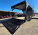 8.5' X 24' Charcoal Enclosed Trailer Hybrid Drone and Equipment Hauler Right Rear Gate Down