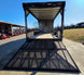 8.5' X 24' Charcoal Enclosed Trailer Hybrid Drone and Equipment Hauler Rear Gate Down