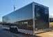 8.5x34 Black Flat Nose Enclosed Trailer (3) 5200lb Axles Left Rear