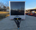 8.5x34 Black Flat Nose Enclosed Trailer (3) 5200lb Axles Front 