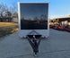 8.5x34 Black Flat Nose Enclosed Trailer (3) 5200lb Axles Front 