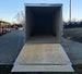 8.5x34 Black Flat Nose Enclosed Trailer (3) 5200lb Axles Rear Ramp Down