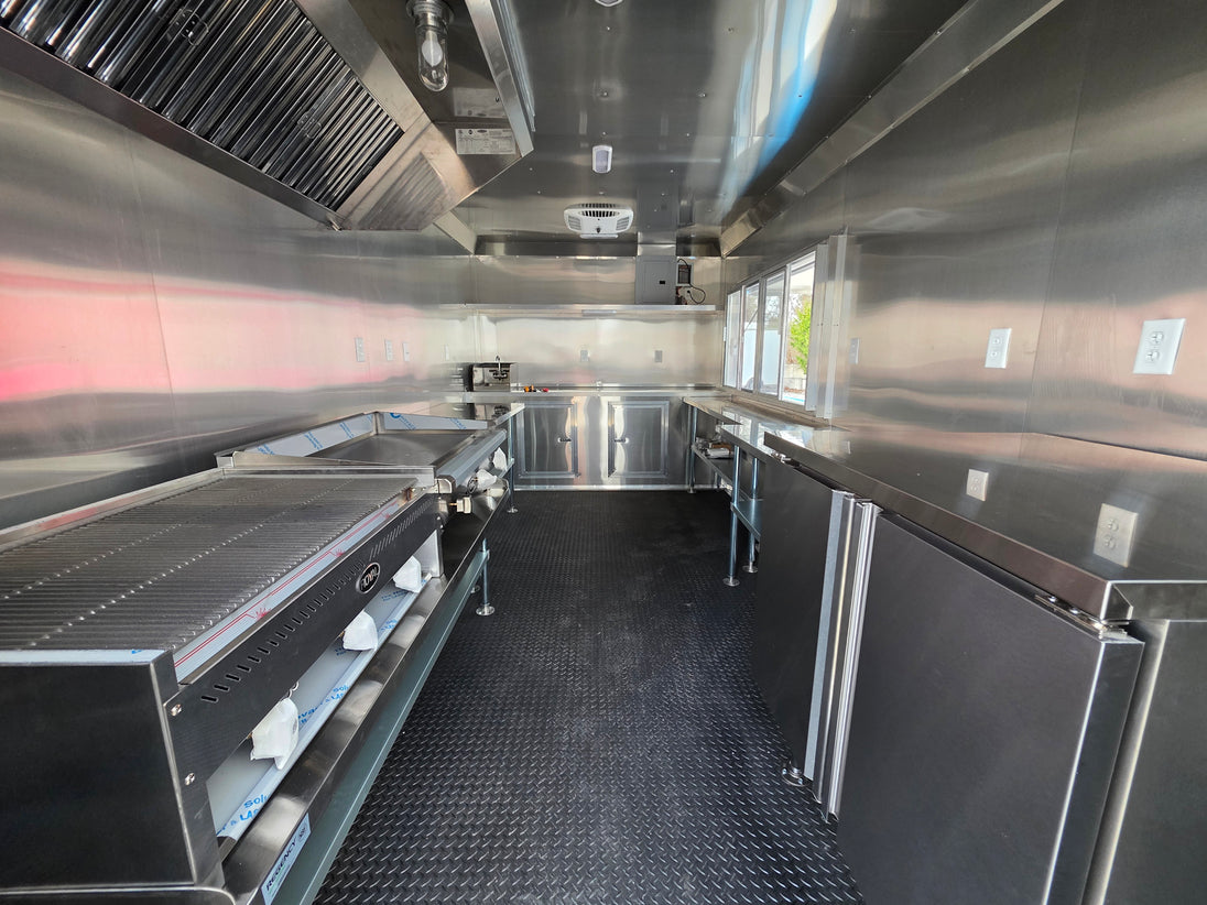 8.5' X 16' White Concession Trailer Food Event Catering - SLE Equipment - 11