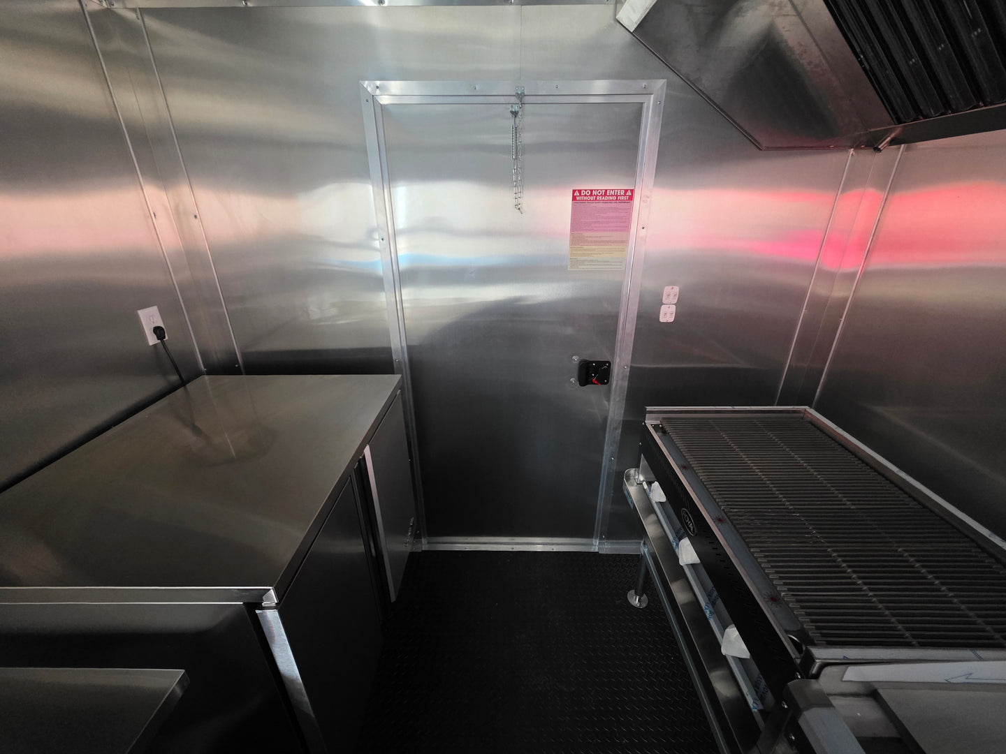 8.5' X 16' Custom Concession Trailer White Food Event Catering with appliances - SLE Equipment - 17