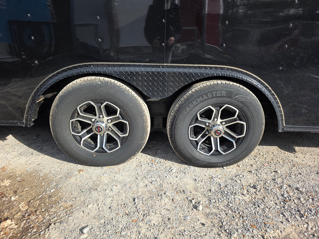 8.5' X 20' Black With Blackout Concession Trailer Food Event Catering - SLE Equipment - 6