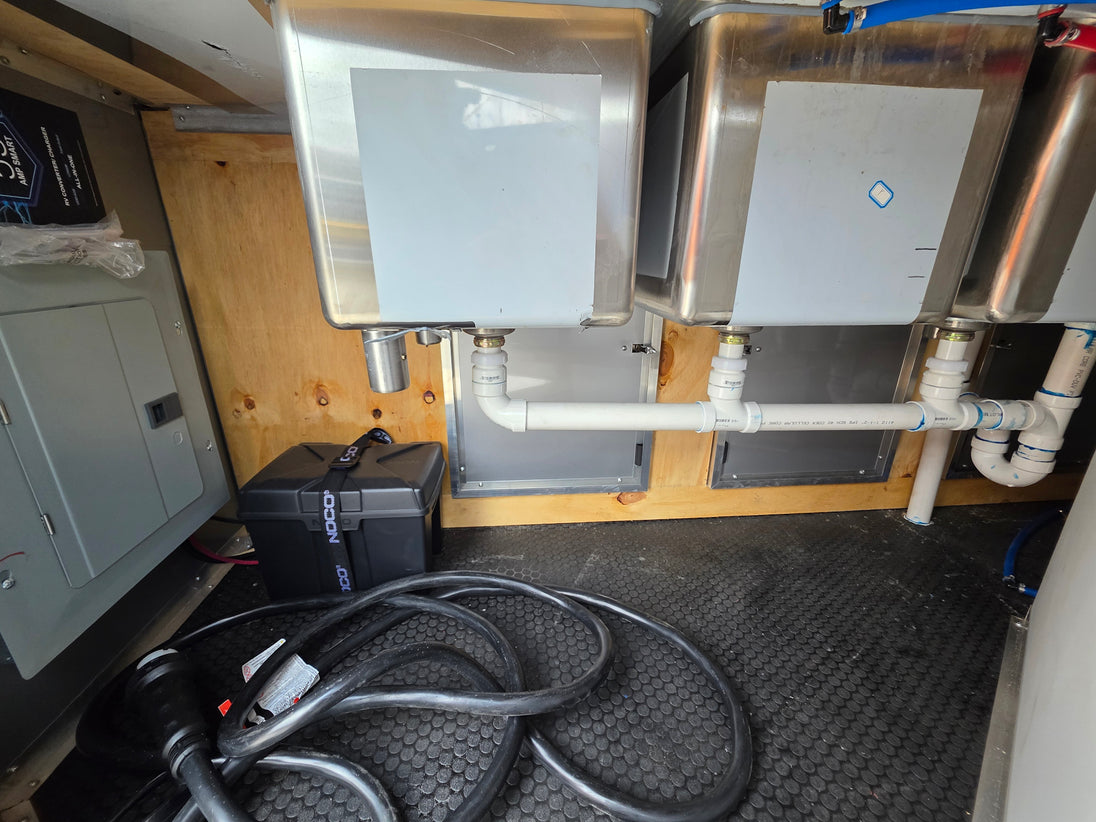 8.5' X 20' Black With Blackout Concession Trailer Food Event Catering - SLE Equipment - 13